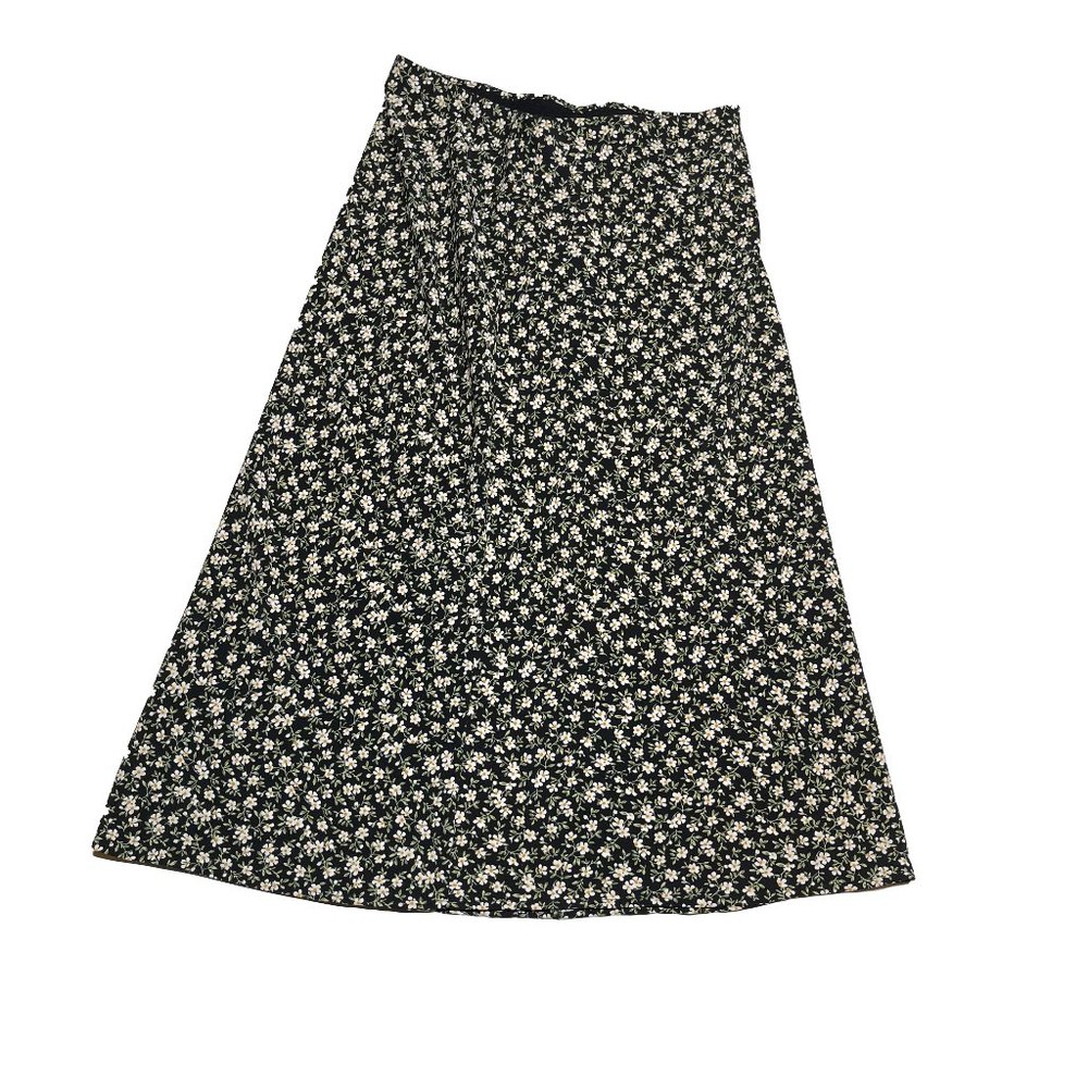 Rachel Zoe Women Size 6 midi Skirt Floral Elastic Waist